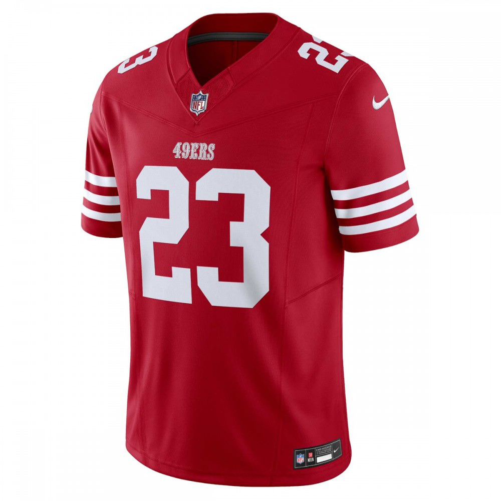 Christian McCaffrey San Francisco 49ers Nike Vapor F.U.S.E. Limited Jersey - Scarlet-GridironStore